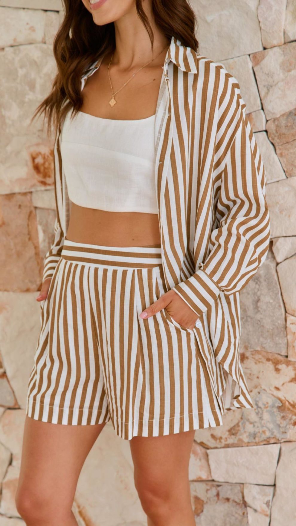Steph Two Piece - Brown main image 0