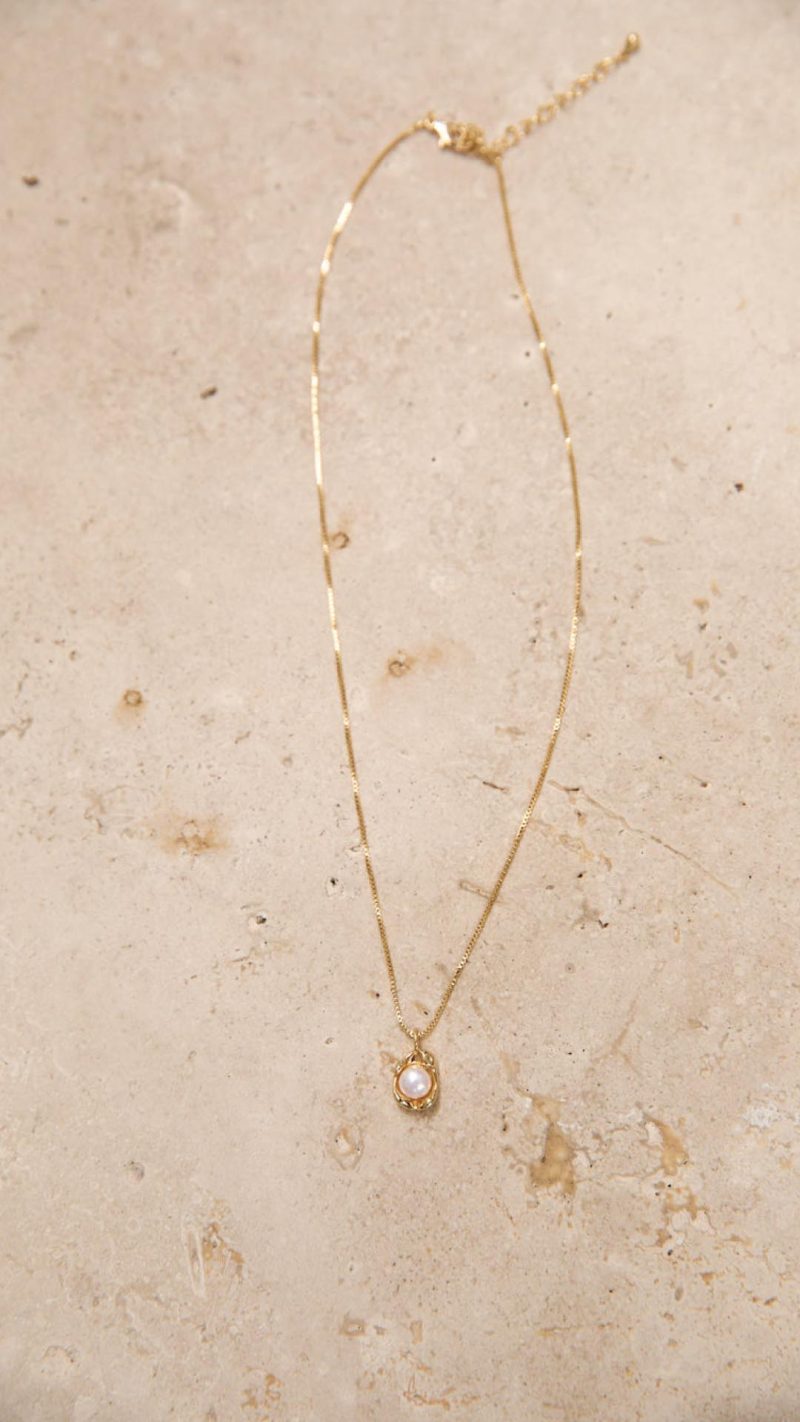 Toperth Gold Pearl Pendant Necklace – Toperth