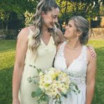 Toperth Yellow Cascading Ruffle Open Back Maxi Dress photo review