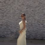 Toperth Yellow Cascading Ruffle Open Back Maxi Dress photo review