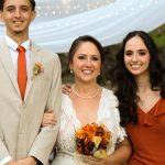 Toperth Rust Cascading Ruffle Open Back Maxi Dress photo review