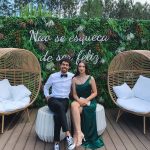 Toperth Emerald Cascading Drape High Slit Satin Maxi Dress photo review