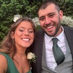 Toperth Emerald Cascading Drape High Slit Satin Maxi Dress photo review