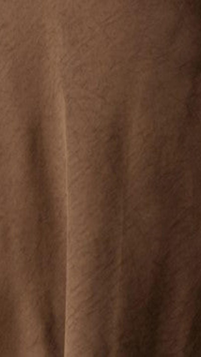 Chocolate Satin Scarf-Neck Folded-Bust Maxi Dress