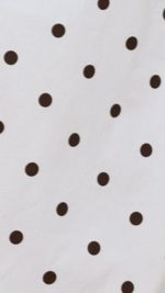 White Polka Dot Side-Split Shirred Maxi Dress