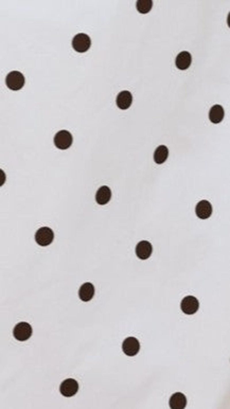 White Polka Dot Side-Split Shirred Maxi Dress