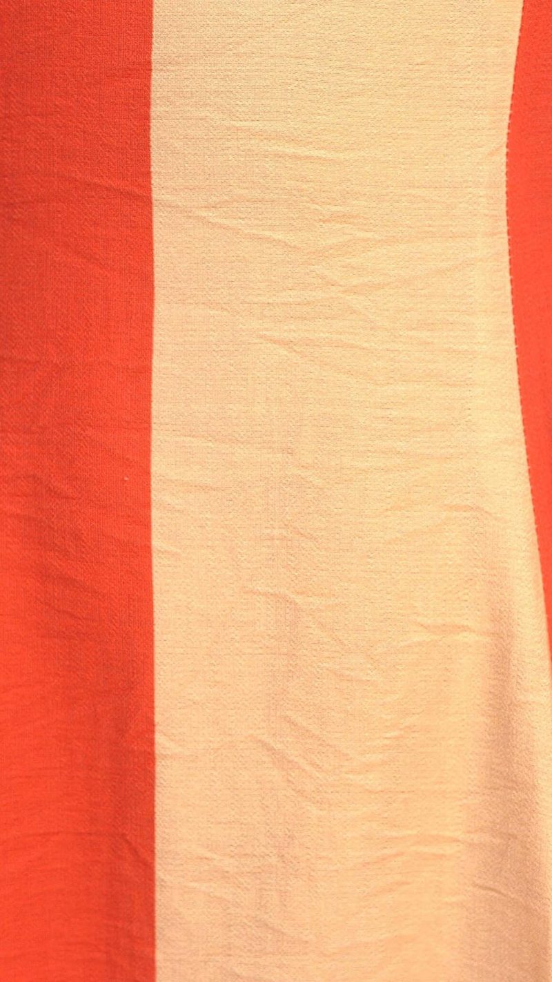 Orange Colorblock Smocked-Back Maxi Dress