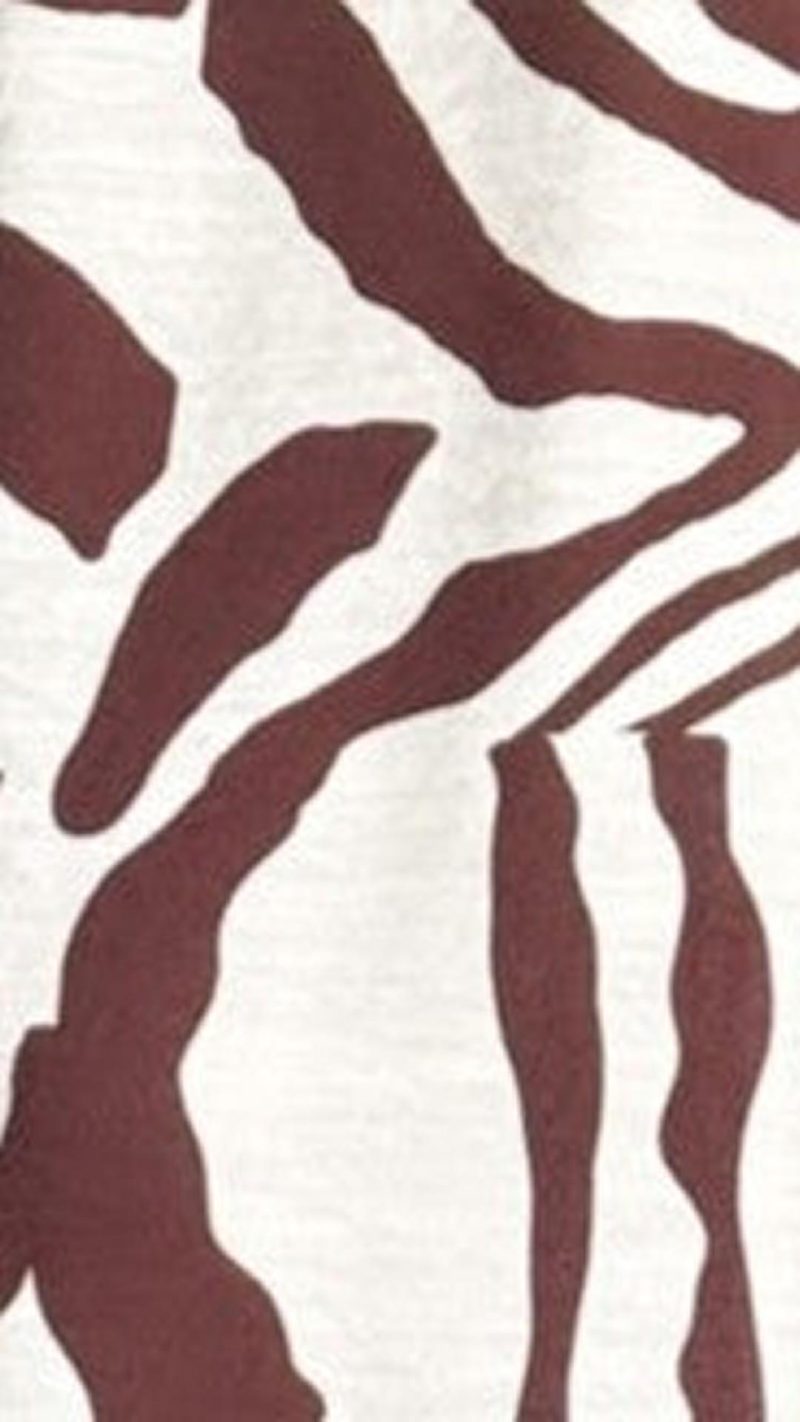Mocha Swirl Shirred-Back A-Line Maxi Dress