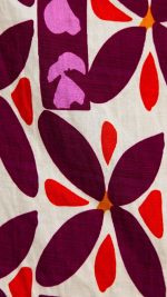 Plum/Red Tie-Front Split Cutout Printed Midi Dress