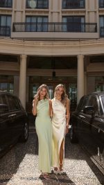 Yellow Halle One-Shoulder Cutout Maxi Dress