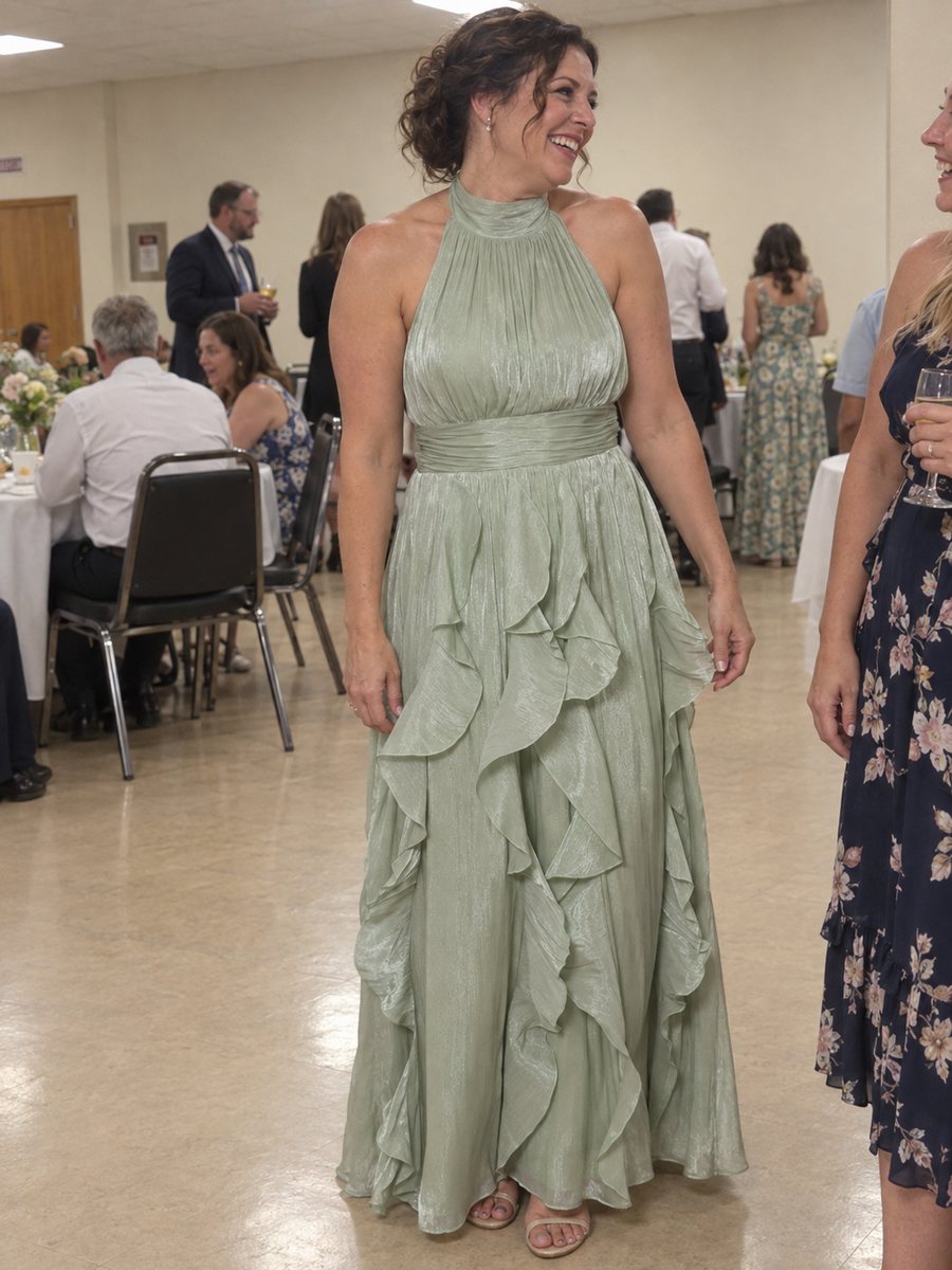 Κάντε κλικ για προβολή σε πλήρη οθόνη TH03108 sage maxi dress review image